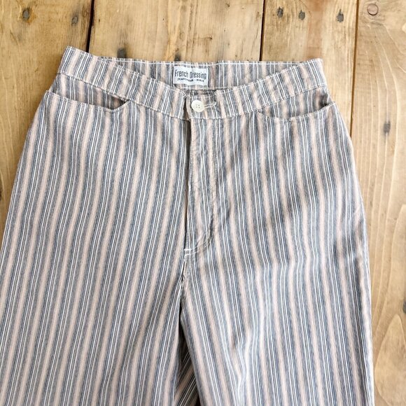French Dressing FDJ Jeans Striped Straight Leg pants High Rise 8 - Picture 6 of 9
